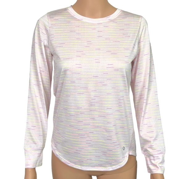 Xersion Womens M 10/12‎ Pink Athletic Performance Long Sleeve Blouse T Shirt - Picture 1 of 11